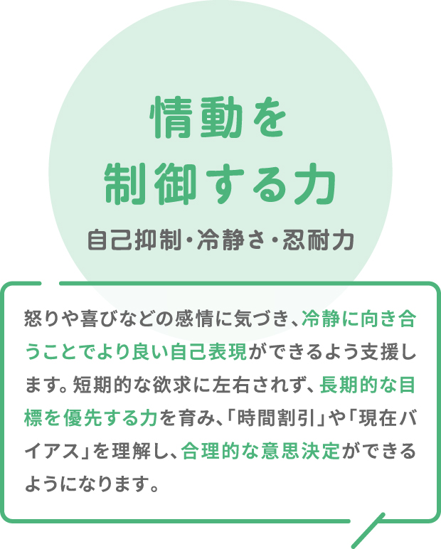 情動を制御する力